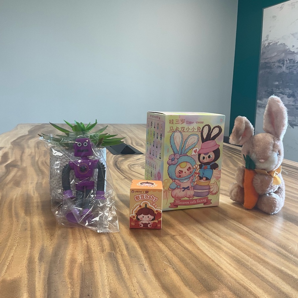 Brand New Sealed Bundle except Vintage Bunny Rabbit w/Carrot
